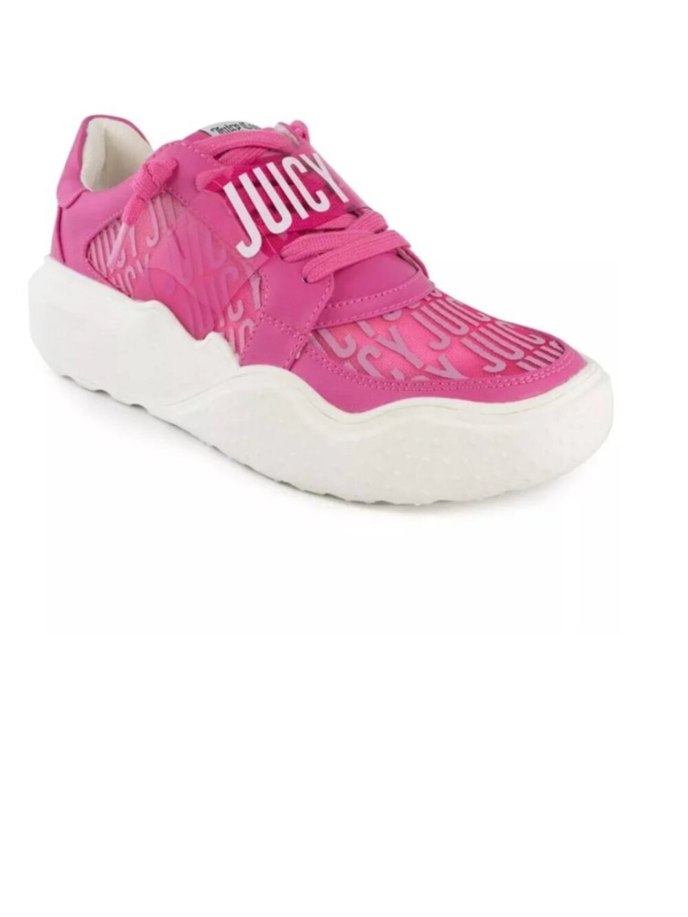 NWT JUICY COUTURE Women's Dyanna Sneakers In Bright Pink